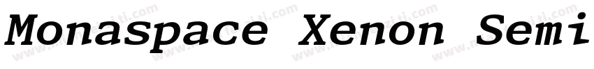 Monaspace Xenon SemiWide Bold字体转换